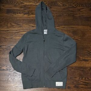 Express Green Zip-Up Sweater